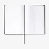 A4 black notebook with rubber band - 2 pcs