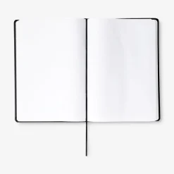 A4 black notebook with rubber band - 2 pcs
