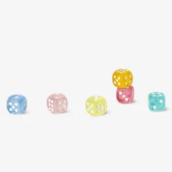 Acrylic dice - 6 pcs