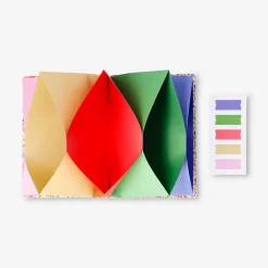 A4 floral document organiser with tab dividers