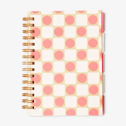 A5 notebook with dots and page markers