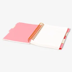 A5 notebook with dots and page markers
