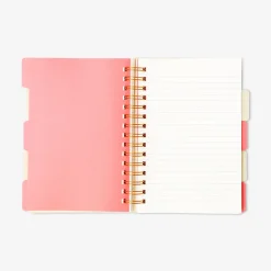A5 notebook with dots and page markers