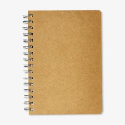 A5 notebook with tabs and craft paper cover