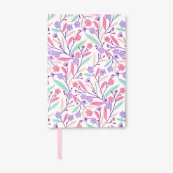 A5 soft cover floral notebook