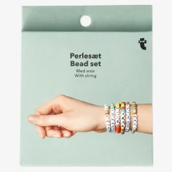 Bead set with string - Tropical colours and letters