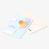 Birthday card - Flying balloons