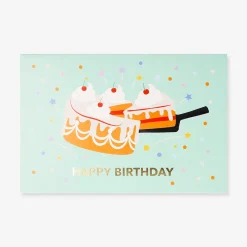 Birthday card - Pop-up slice of cake