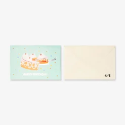 Birthday card - Pop-up slice of cake