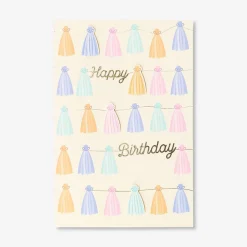 Birthday card - Tassle garland