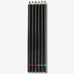 Black Charcoal Pencils - 6 pcs