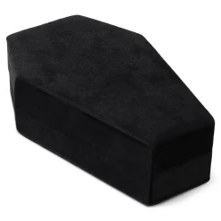 Black coffin jewellery storage