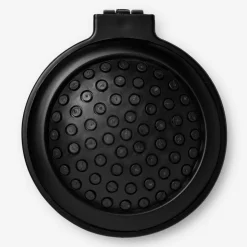 Black hairbrush with mirror