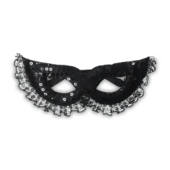 Black lace party glasses - For adults
