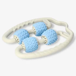 Blue and beige massager for leg