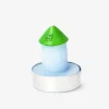 Blue and green house tealights - 4 pcs