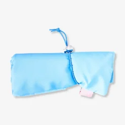 Blue cosmetic belt with 5 makeup brushes