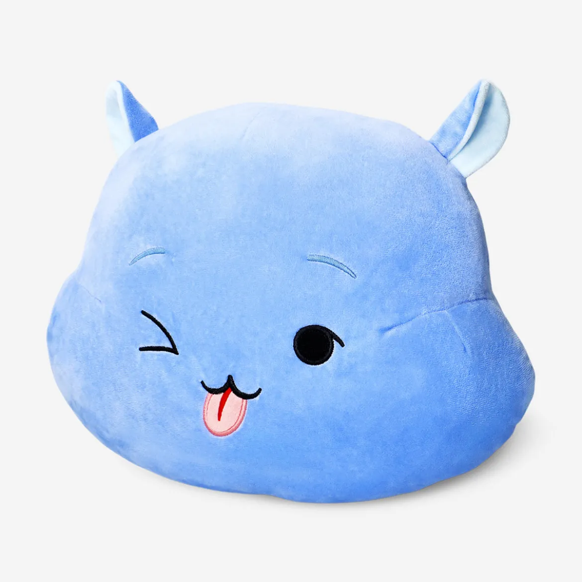 Blue hippo cushion