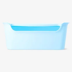 Blue storage box with lid - 26x40 cm