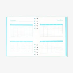 Blue study planner - English