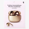 Bronze wireless earphones with microphone