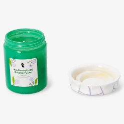 Candle shaped as jam jar - Raspberry jam fragrance