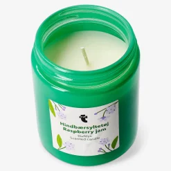 Candle shaped as jam jar - Raspberry jam fragrance