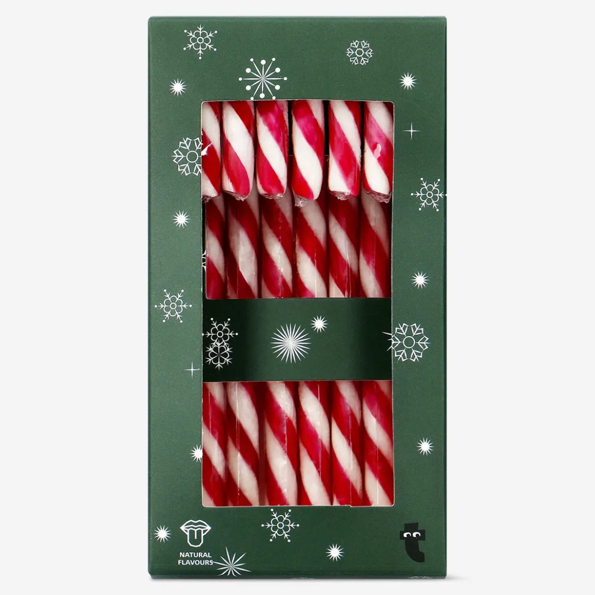 Candy canes with peppermint flavour - 8 pcs