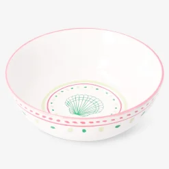 Ceramic bowl with dots and seashell - 15 cm
