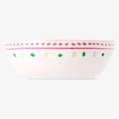 Ceramic bowl with dots and seashell - 15 cm