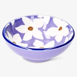 Ceramic bowl with floral design - 8 cm