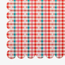 Chequered paper picnic tablecloth - 120x180 cm