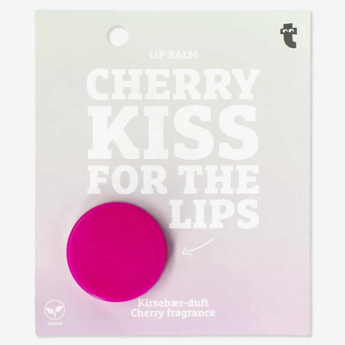 Cherry-flavoured lip balm