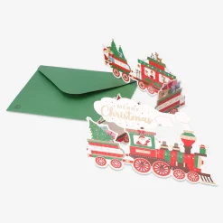Christmas card - Fold out train