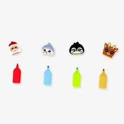 Christmas themed highlighters - 4 pcs