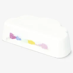 Cloud-shaped candyfloss bath fizzer