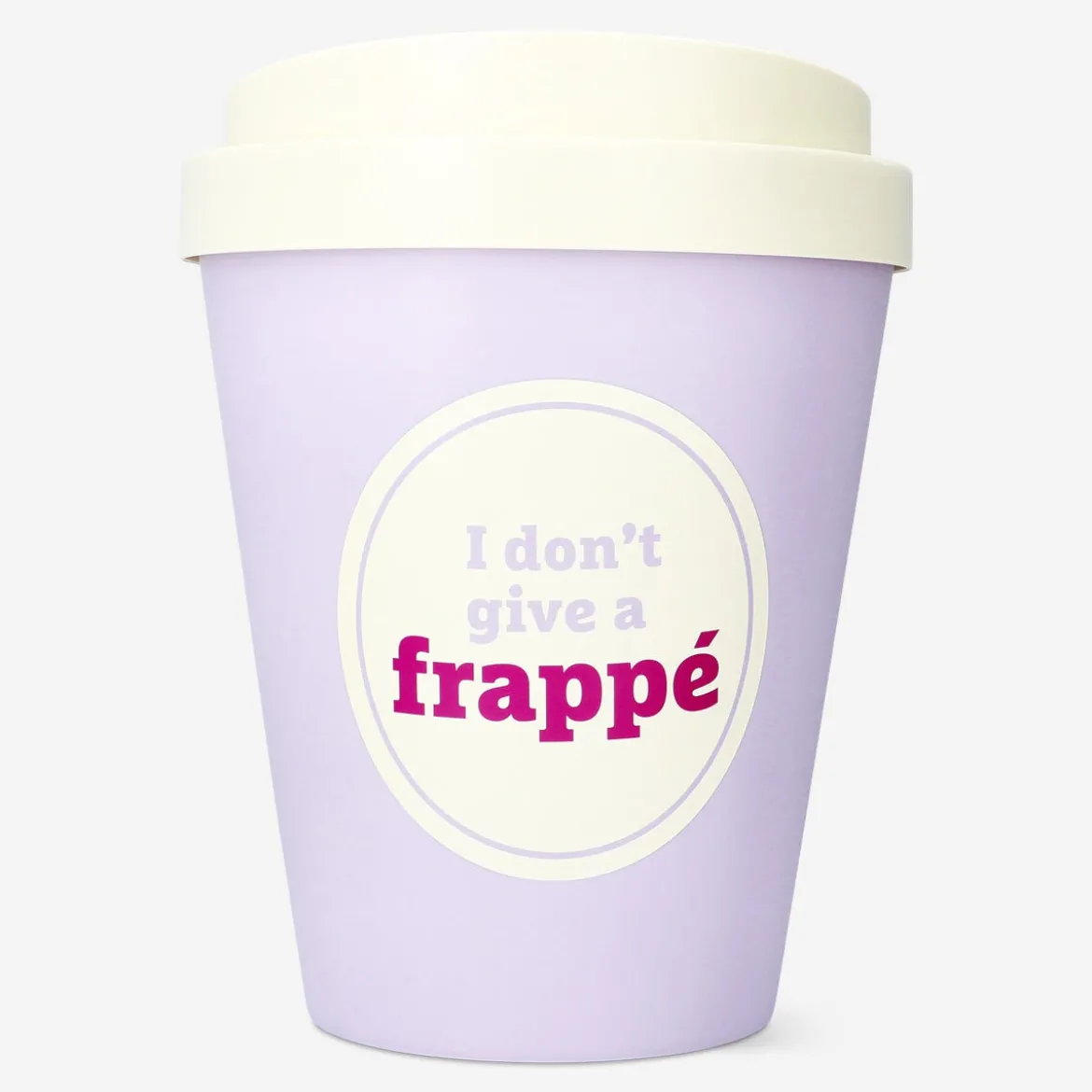 Coffee mug shaped push bin
