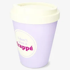 Coffee mug shaped push bin