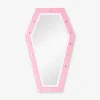 Coffin mirror with light - 40x24 cm