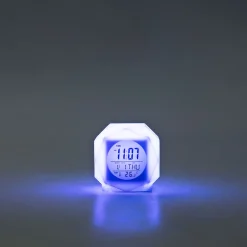 Colour changing digital alarm clock