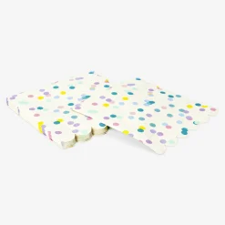 Confetti napkins with scalloped edges - 16 pcs