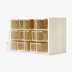 Craft organiser with 9 drawers