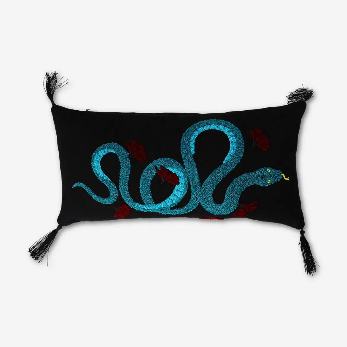 Cushion with snake print - 20x40 cm