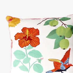 Cushion with tropical print - 45x45 cm