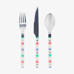 Cutlery set with dots - 3 pcs