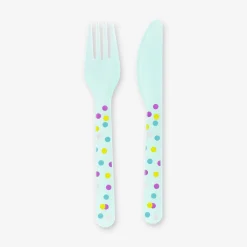 Cutlery set with foil detail - 6 pcs