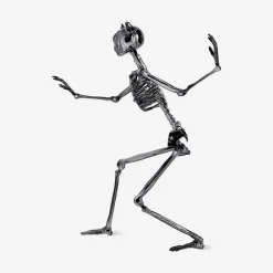 Decorative oilslick skeleton