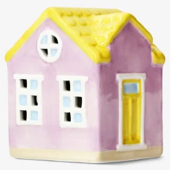 Decorative pink house - 13 cm