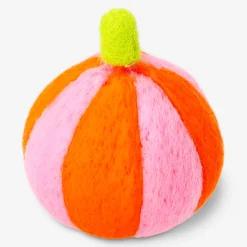 Decorative textile pumpkin - 8 cm