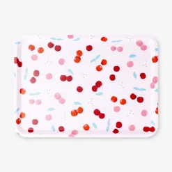 Decorative tray with berry print - 31 cm